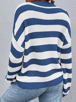 Two-Tone Striped Sweater