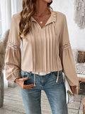 Tie Neck Long Sleeve Blouse