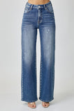 High Waist Girlfriend Style Medium Wash Denim