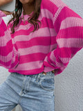 Two-Tone Striped Sweater