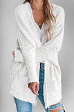 Popcorn Open Long Sleeve Cardigan