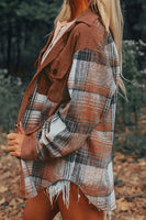 Plaid + Cord Button Up Shacket