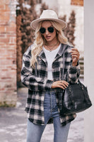 Plaid Hoodie Shacket