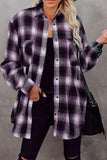 Long Sleeve Plaid Oversized Shirt