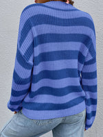 Two-Tone Striped Sweater