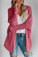 Popcorn Open Long Sleeve Cardigan