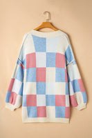 Color Block Long Sleeve Cardigan