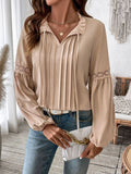 Tie Neck Long Sleeve Blouse