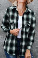 Long Sleeve Plaid Oversized Shirt