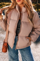 Dusty Rose Puffer Coat