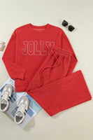 JOLLY Long Sleeve Top and Pants Lounge Set