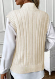 Ivory Cable Knit Turtleneck Sweater