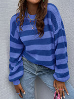 Two-Tone Striped Sweater