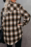 Long Sleeve Plaid Oversized Shirt