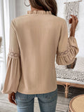 Tie Neck Long Sleeve Blouse