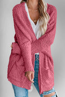 Popcorn Open Long Sleeve Cardigan