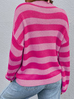 Two-Tone Striped Sweater