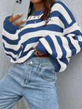 Two-Tone Striped Sweater