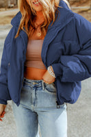 Zip Up Puffer with Pockets