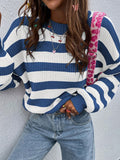 Two-Tone Striped Sweater