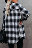 Long Sleeve Plaid Oversized Shirt