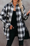 Long Sleeve Plaid Oversized Shirt