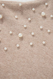 Pearl Detail Long Sleeve Sweater