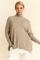 Turtleneck Long Sleeve Knit Top