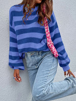 Two-Tone Striped Sweater