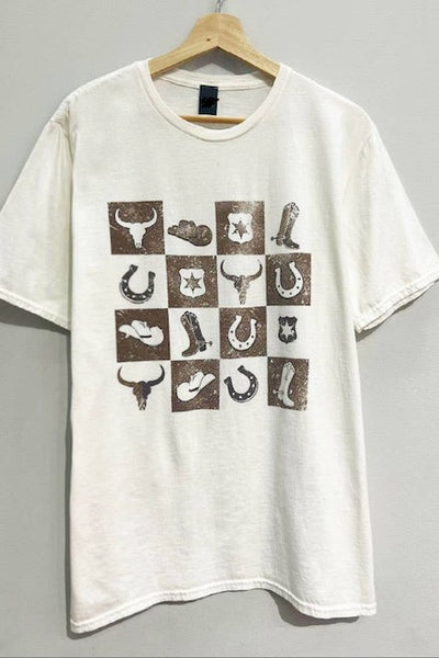 cowboy ivory tee