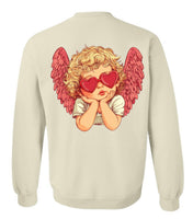 cupid crewneck lounge set - sand