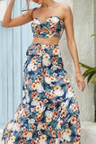 tropical paradise crop top with cutout