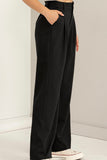 high rise black trouser