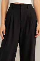 high rise black trouser