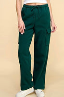 dark emerald cargo sweatpant