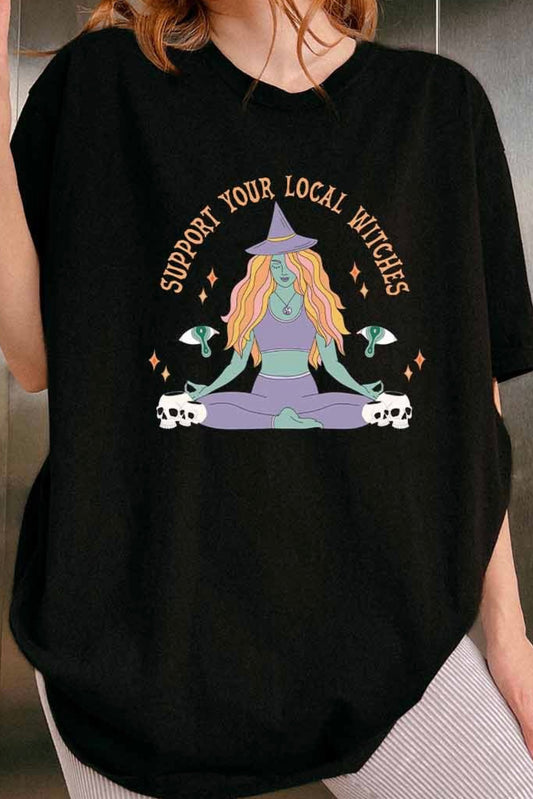 support your local witches graphic tee