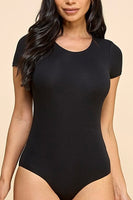 black tee bodysuit