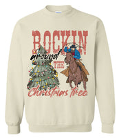 Rockin Christmas Crewneck - Tan