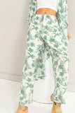 green leaf pants