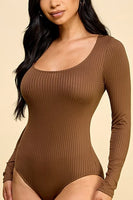 coco ribbed scoop neck bodysuit