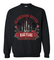 black flame candle crewneck