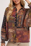 multi printed blouse