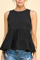 black babydoll woven tank