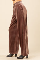 mocha velvet trouser