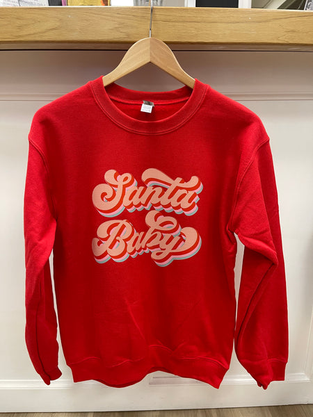 red santa baby- size small only