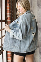 Distressed Denim Jacket