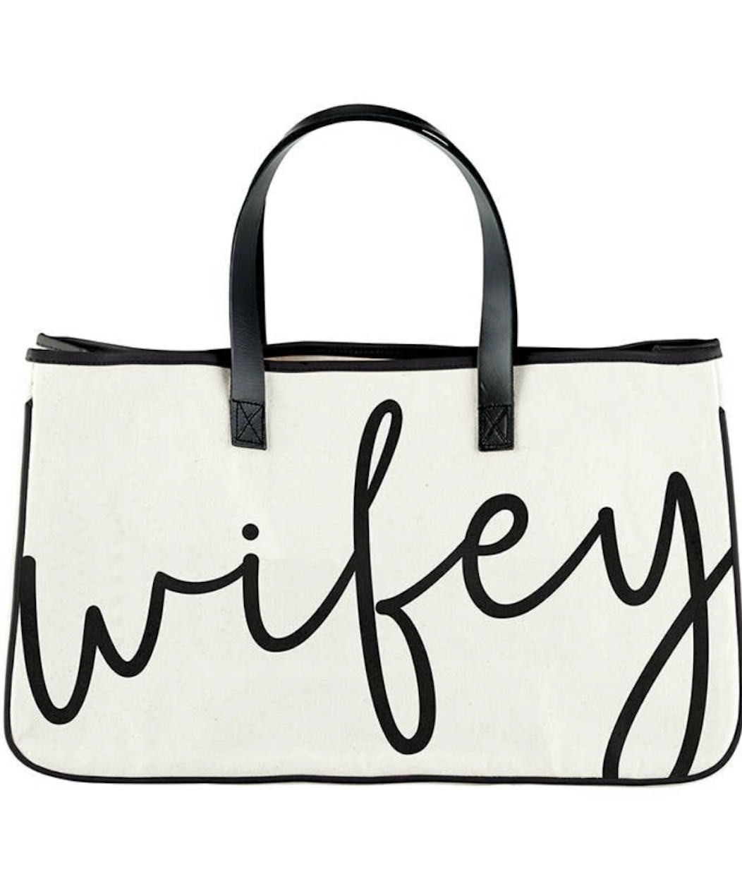 wifey canvas tote