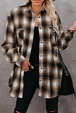 Long Sleeve Plaid Oversized Shirt