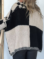 Cozy Checkered Oversized Cardi