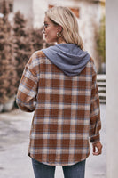 Plaid Hoodie Shacket